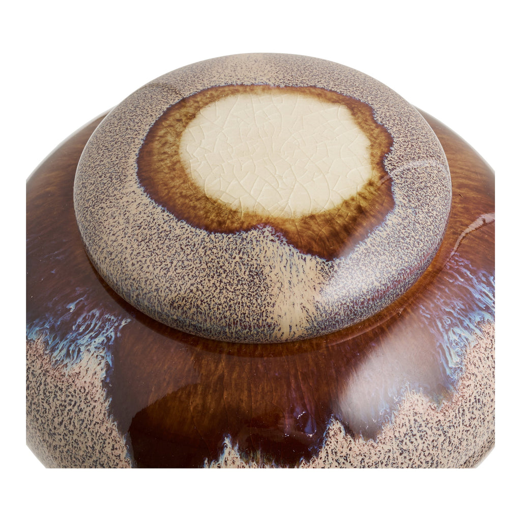 Potten - Keramiek, bruin (set van 2)