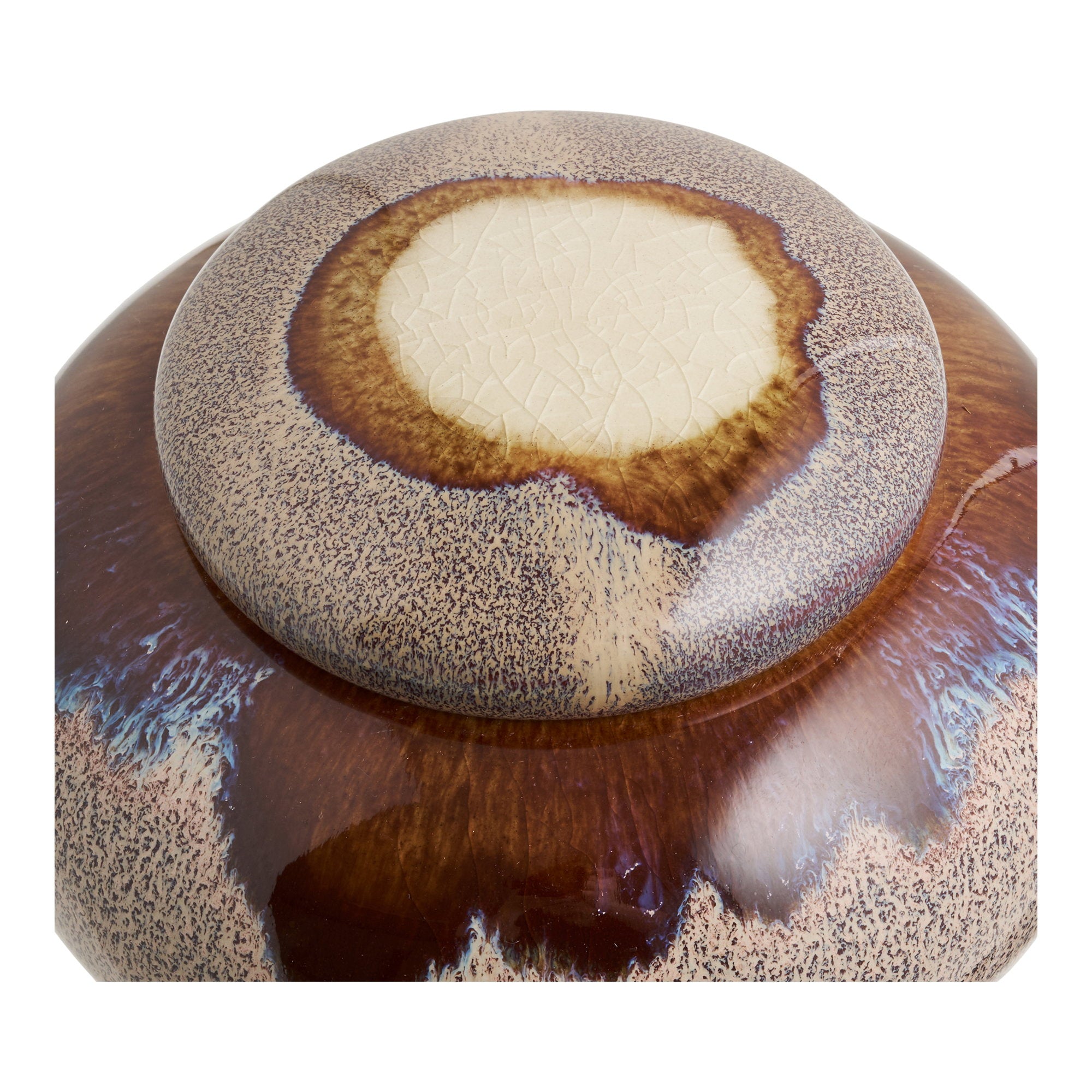 Potten - Keramiek, bruin (set van 2)