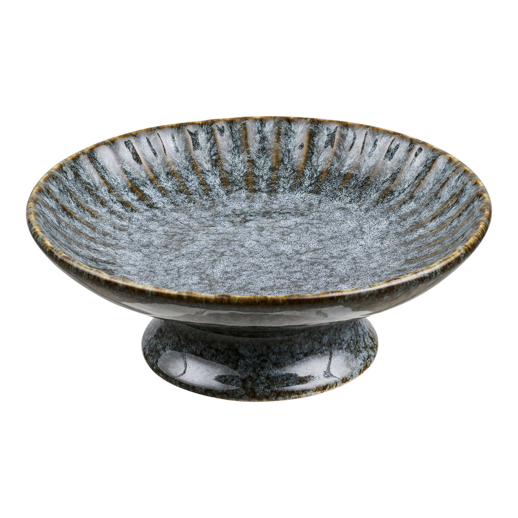 Key Largo blue ceramic tray - Ø20.5x7 cm