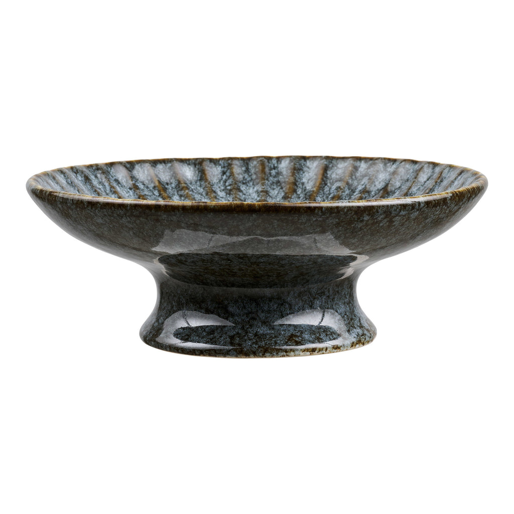 Key Largo blue ceramic tray - Ø20.5x7 cm