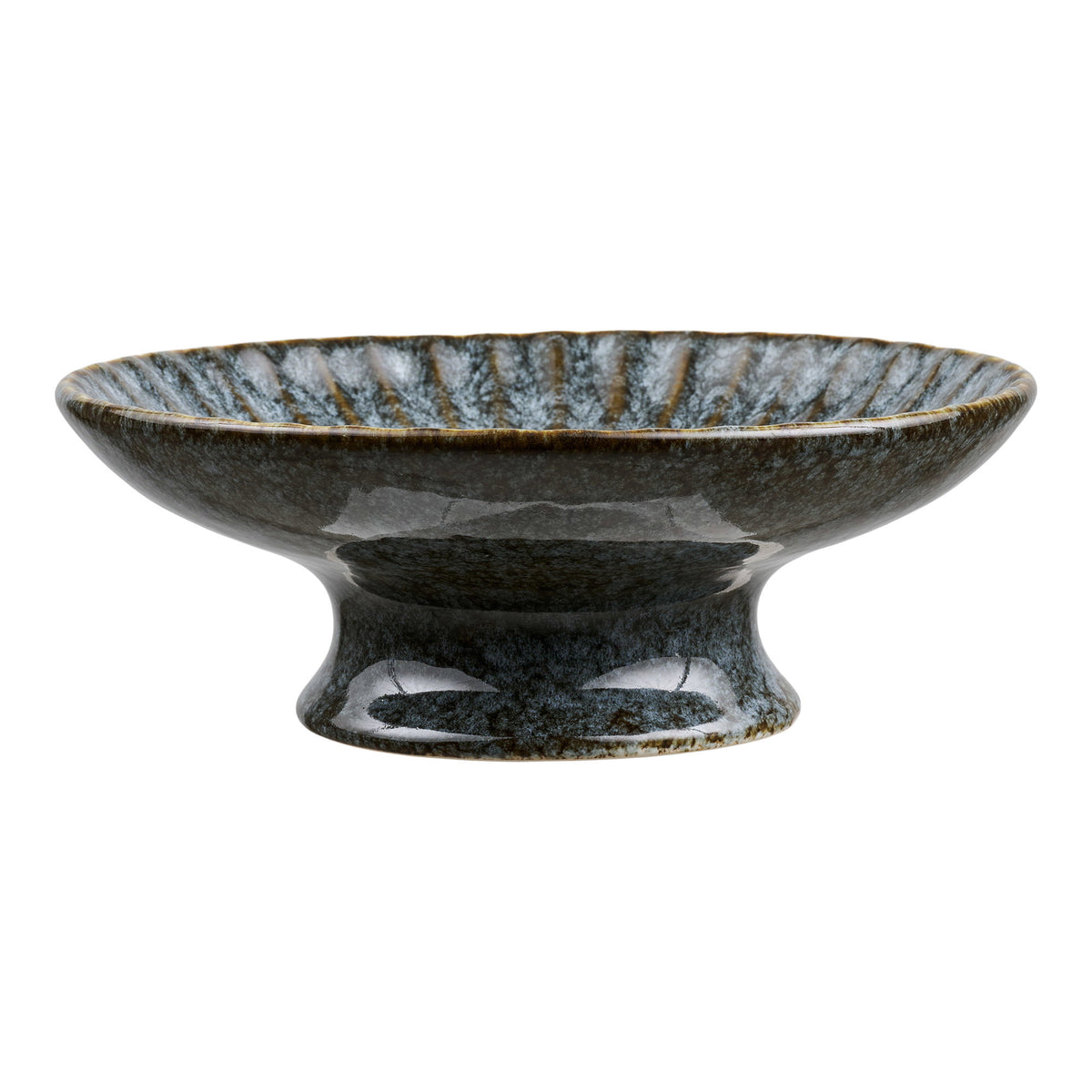 Key Largo blue ceramic tray - Ø20.5x7 cm