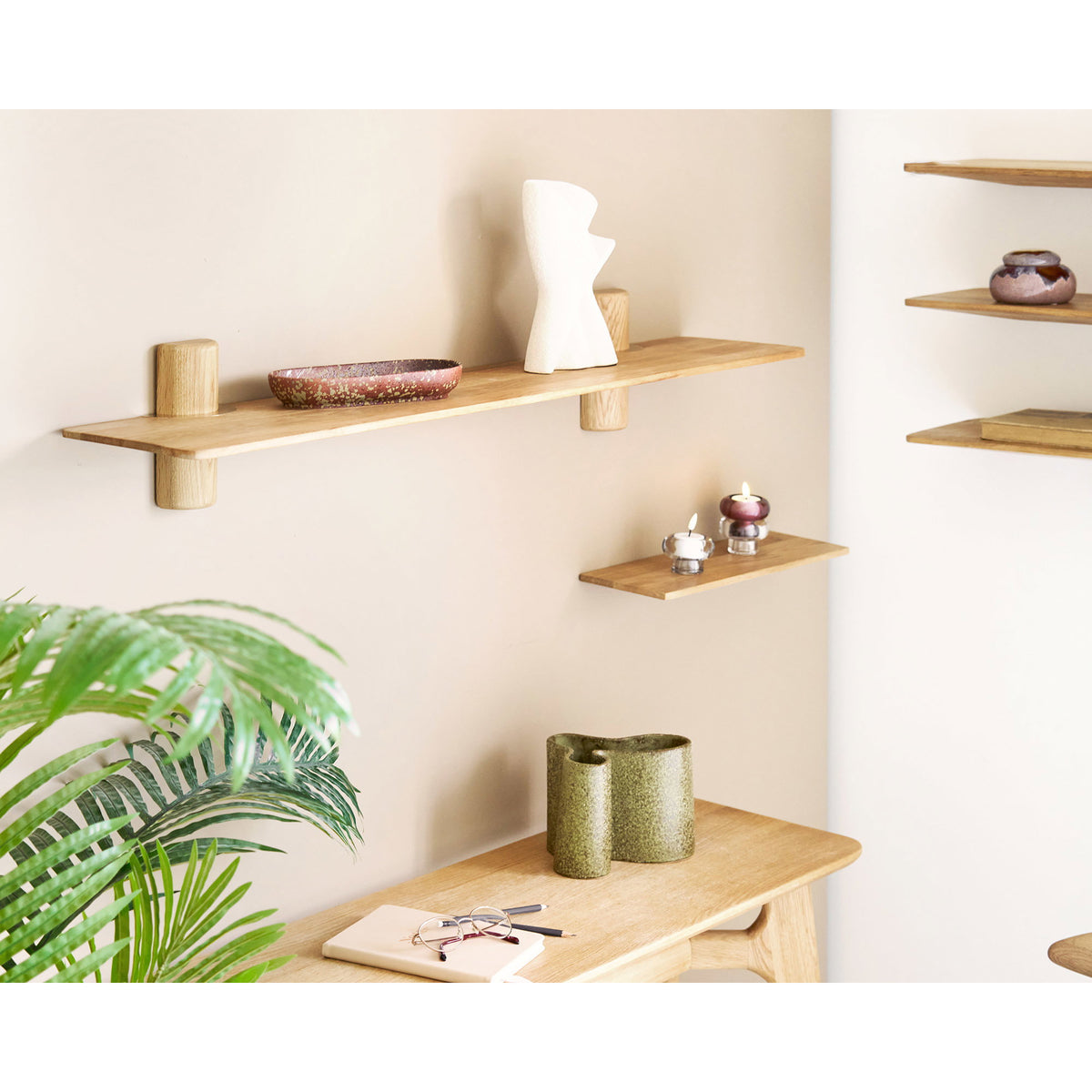 Decoration - Decoration, ceramic, white, 13x6.5x23 cm