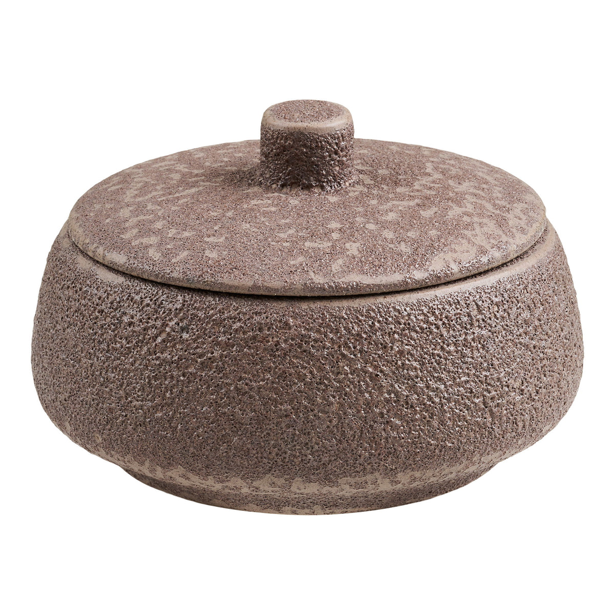 Pot - Pot, ceramic, brown, ø15x9.5 cm