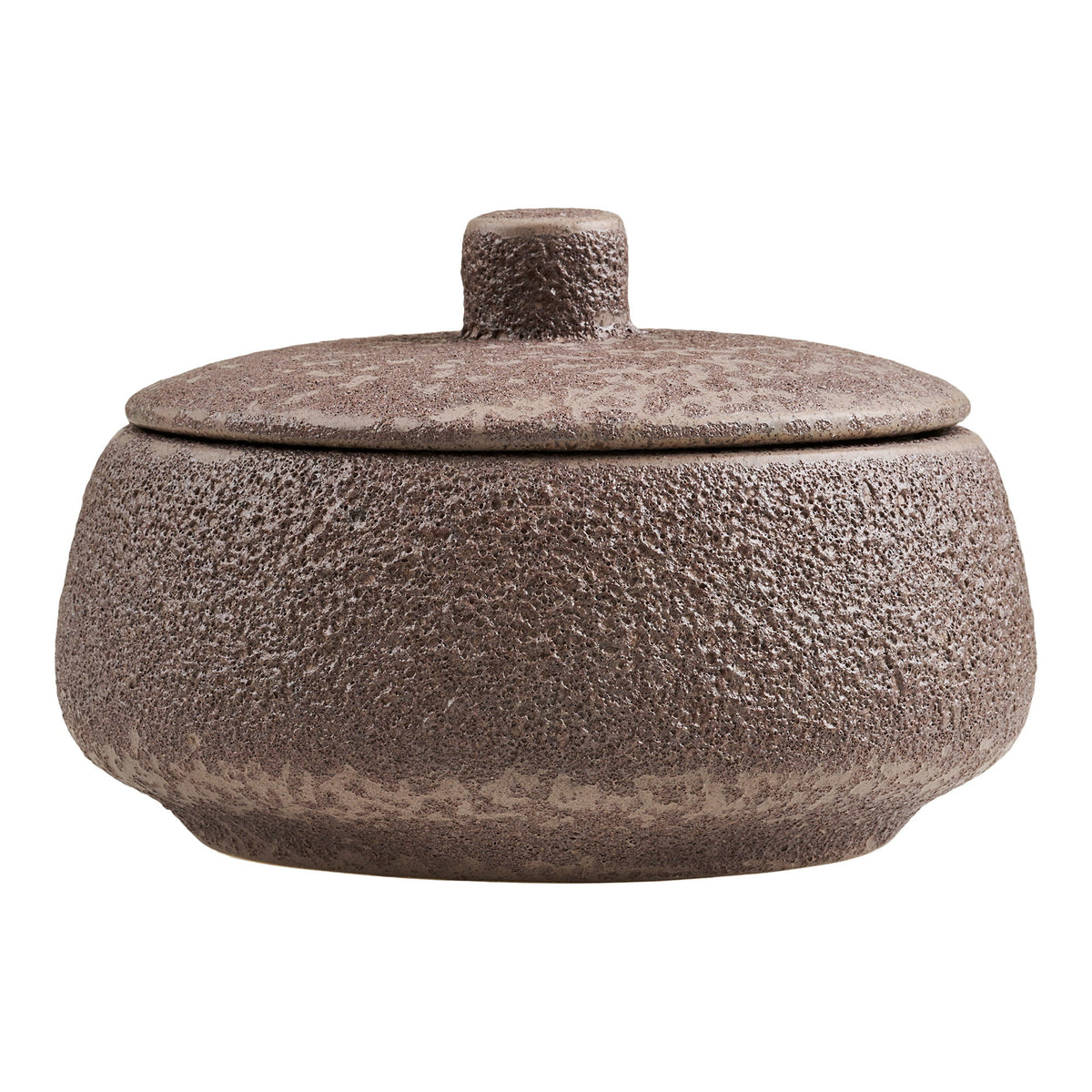 Pot - Pot, ceramic, brown, ø15x9.5 cm