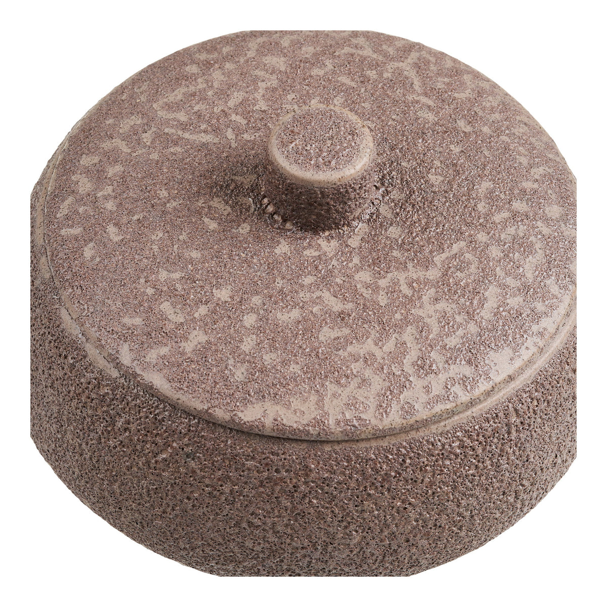 Pot - Pot, ceramic, brown, ø15x9.5 cm