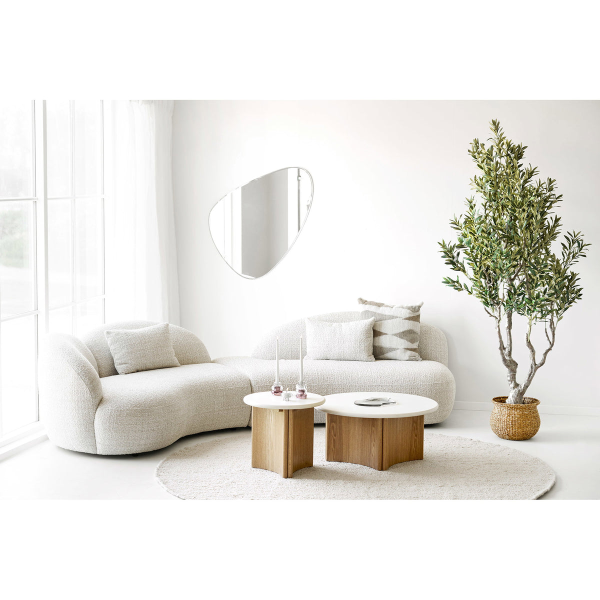Smoke gray glass serving tray - 30x21x1.5 cm