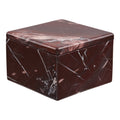 Jar - Pot, marble, maroon, 12x12x8 cm