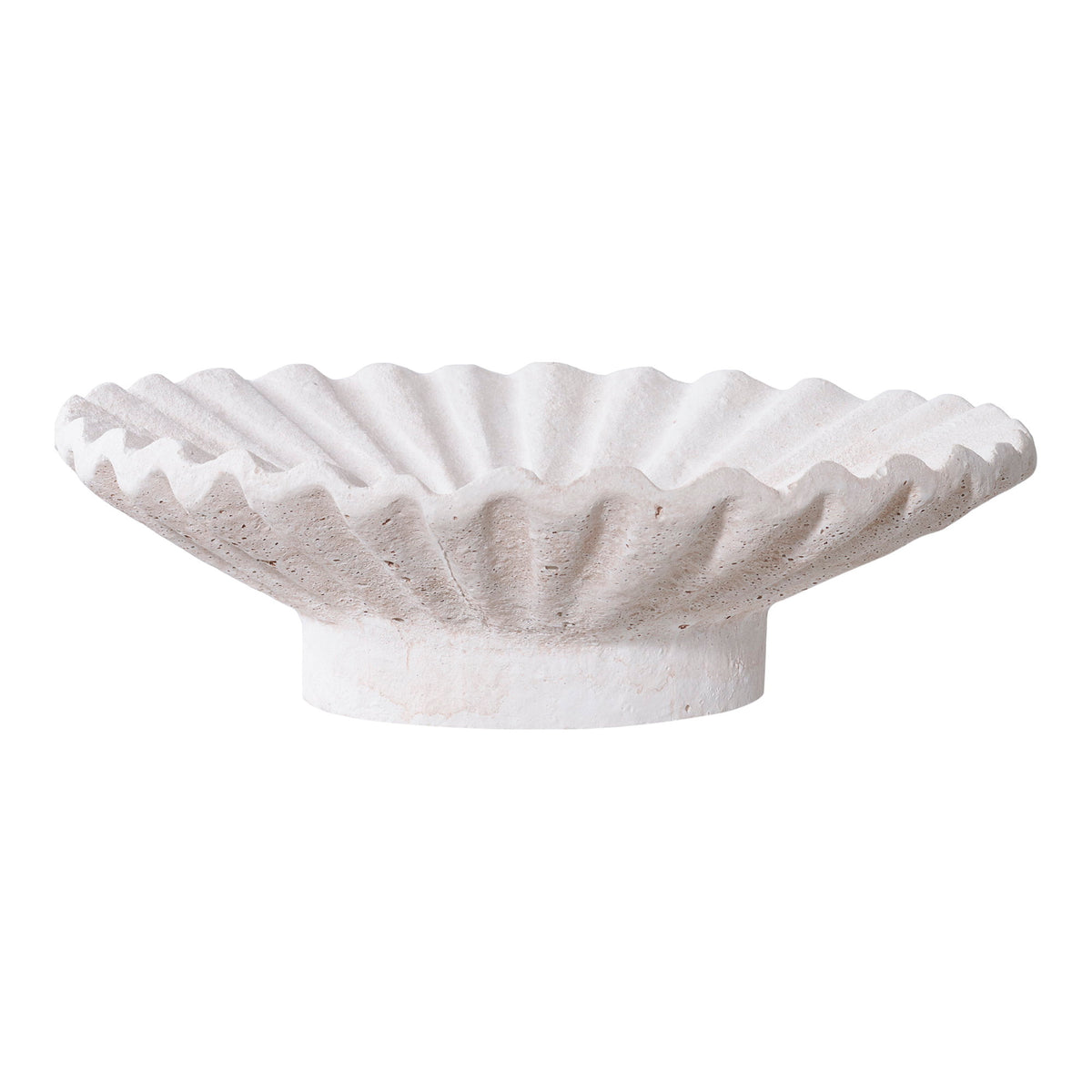 White concrete candle holders - set of 2