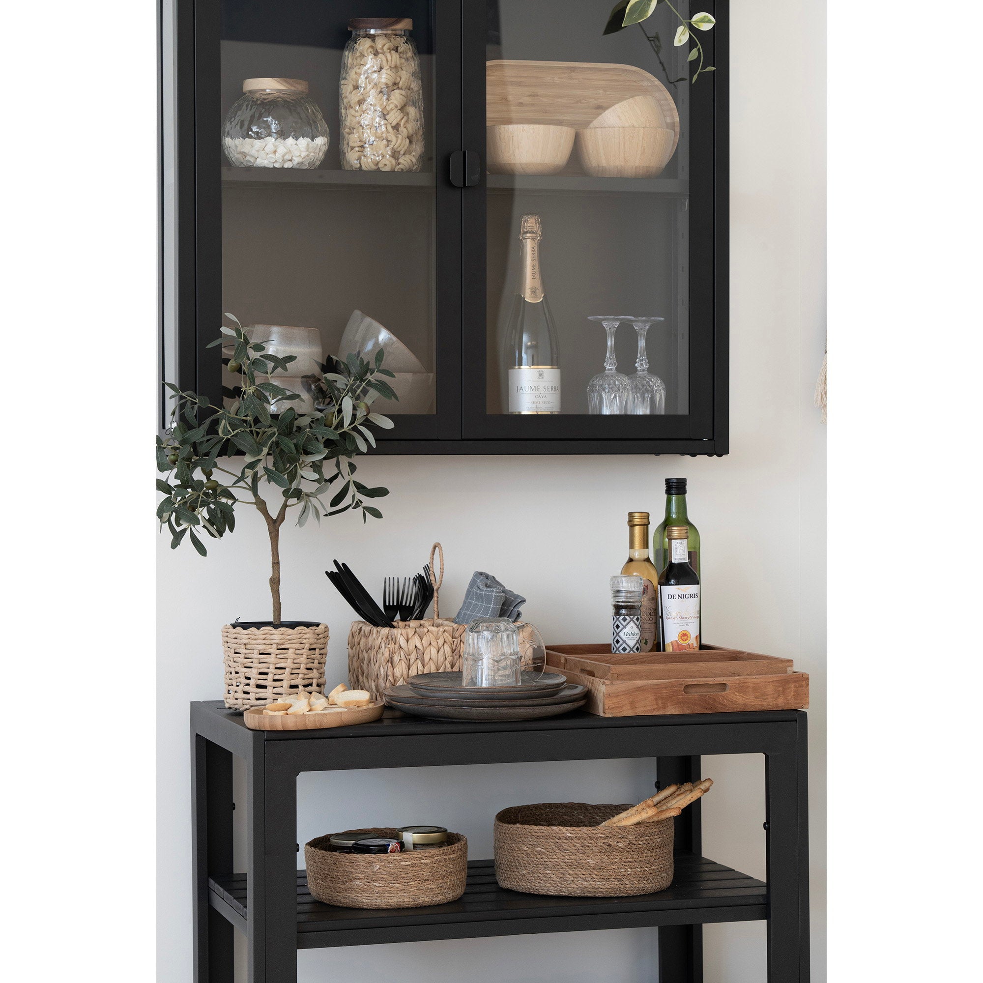 Faro Dienbladen - Teakhout, naturel (set van 3)