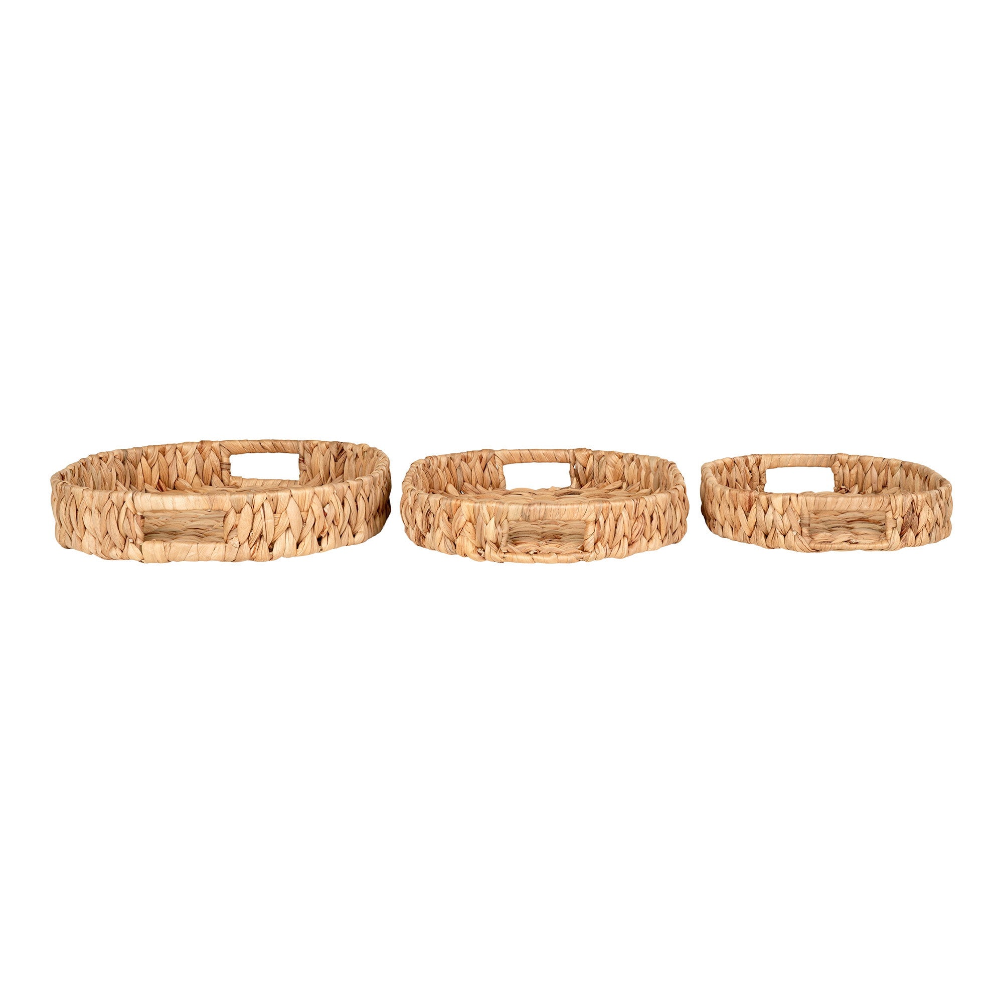 Estoril Dienbladen - Waterhyacint, naturel (set van 3)