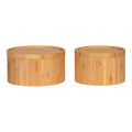 Chefalu Opbergdozen - Bamboe, naturel (set van 2)