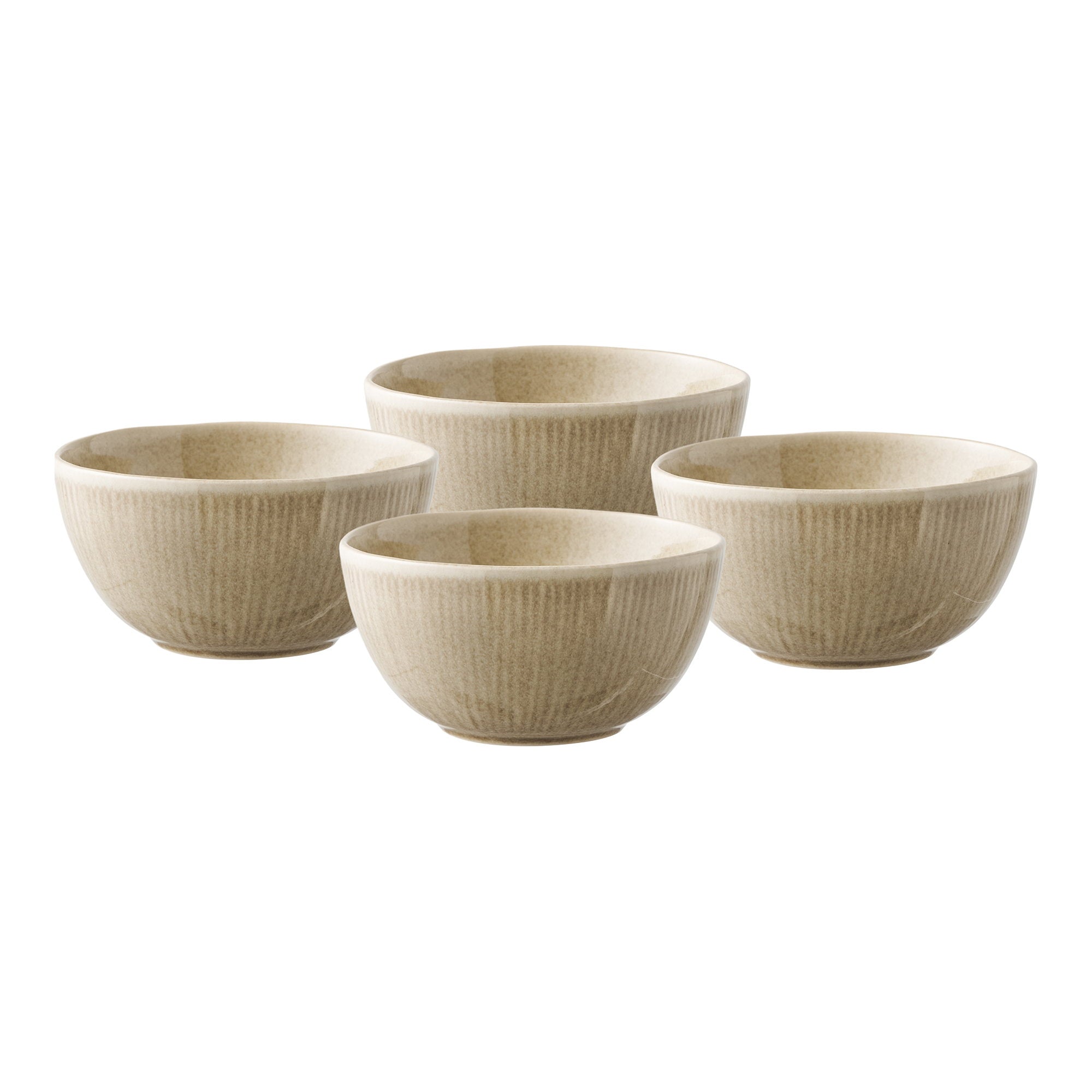 Viola Kom - Keramiek, beige Ø14,5x7 cm (set van 4)