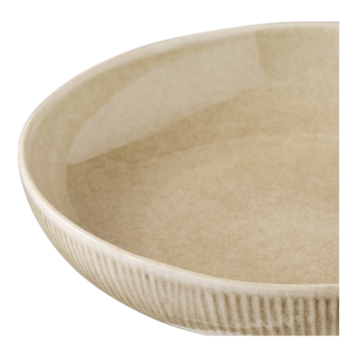 Viola Serving Dish - Serving dish, ceramic, beige, ø27x5.8 cm