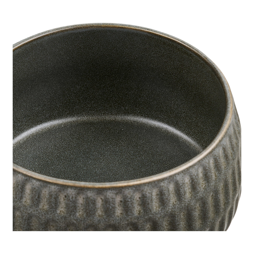Mausgraue Keramikschalen Amalia – Ø14x7,5 cm, 2er-Set