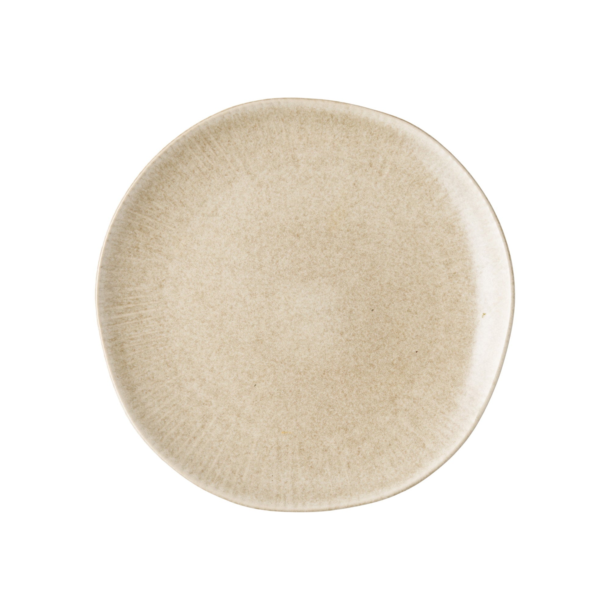 Viola Lunchbord - Lunchbord, keramiek, beige Ø21 cm (set van 4)