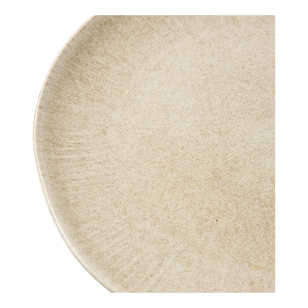 Viola Lunchbord - Lunchbord, keramiek, beige Ø21 cm (set van 4)