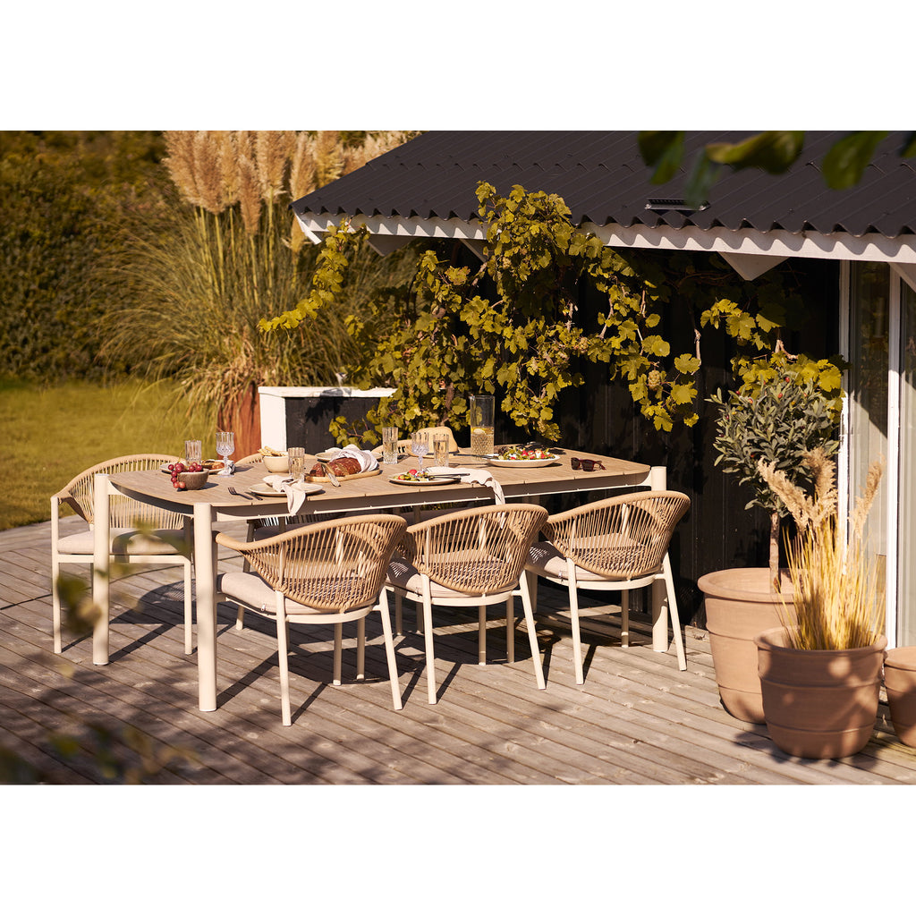 Viola Dinerbord - Dinerbord, keramiek, beige Ø27 cm (set van 4)