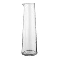 Nalanda Hammered Carafe - Hammered carafe, transparent, ø10x30.5 cm