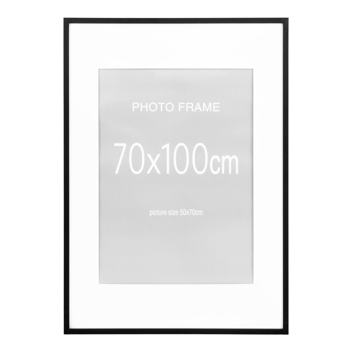 Marbella Photo Frame - Photo frame, MDF/glass, black 70x100 cm, set of 5
