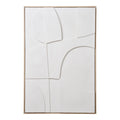Madeline Reliëf Wanddecoratie - Wit, nr. 2, 60x90 cm