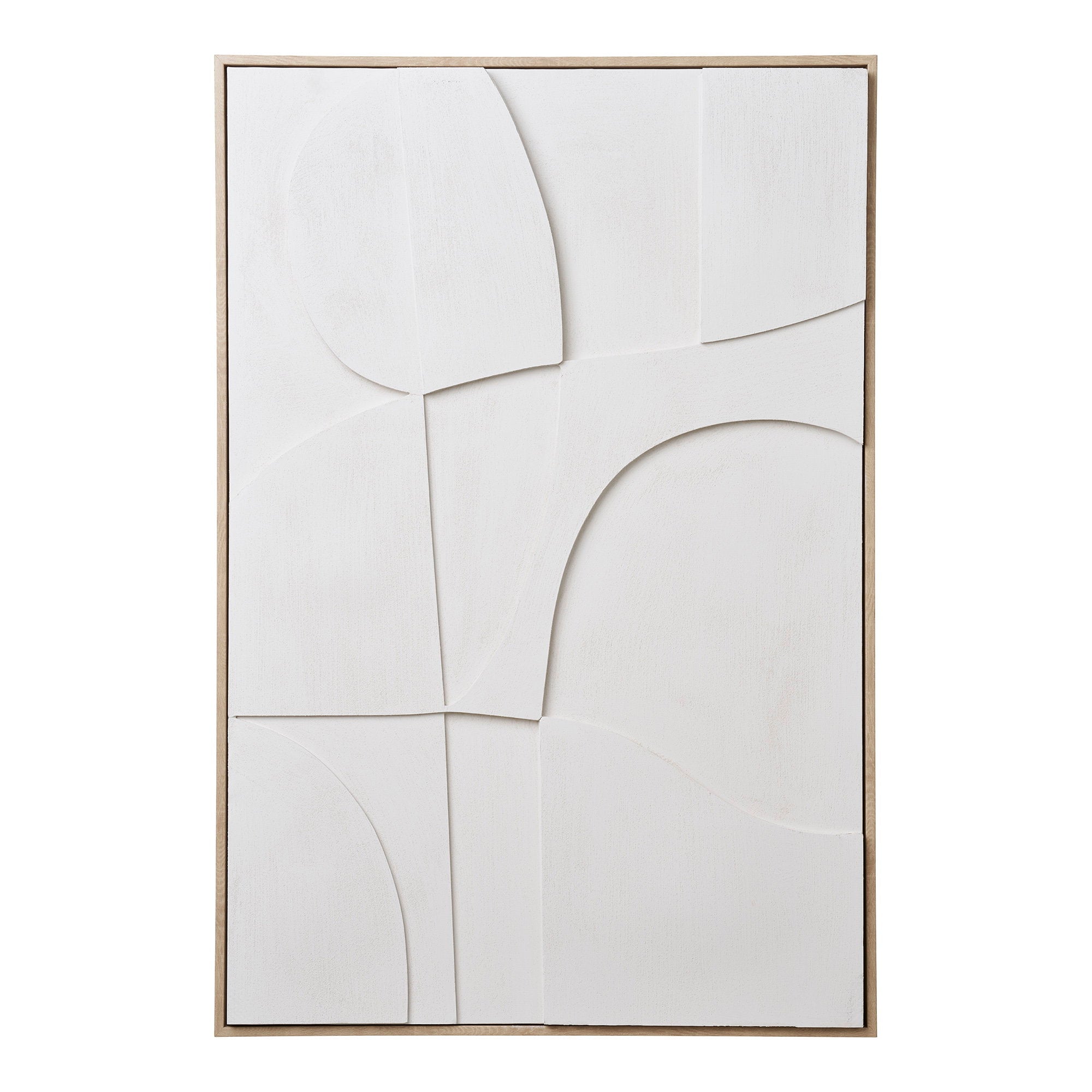 Madeline Reliëf Wanddecoratie - Wit, nr. 2, 60x90 cm
