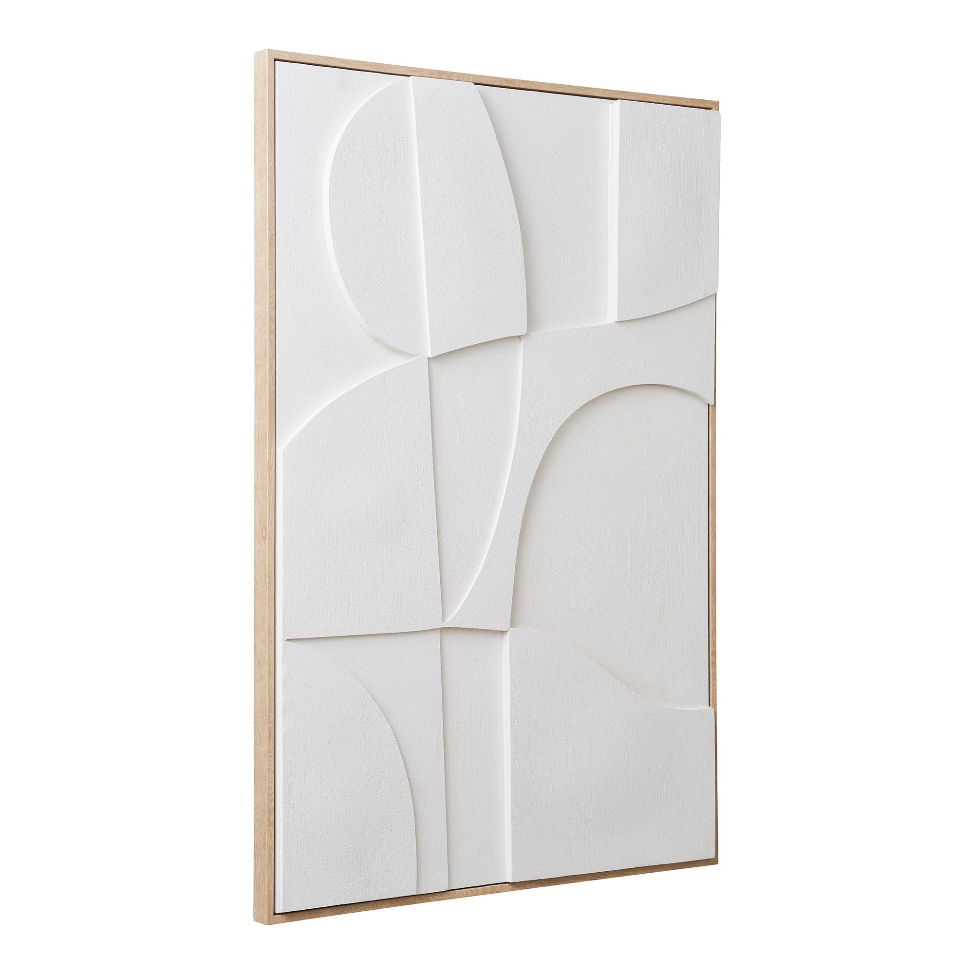 Madeline Reliëf Wanddecoratie - Wit, nr. 2, 60x90 cm