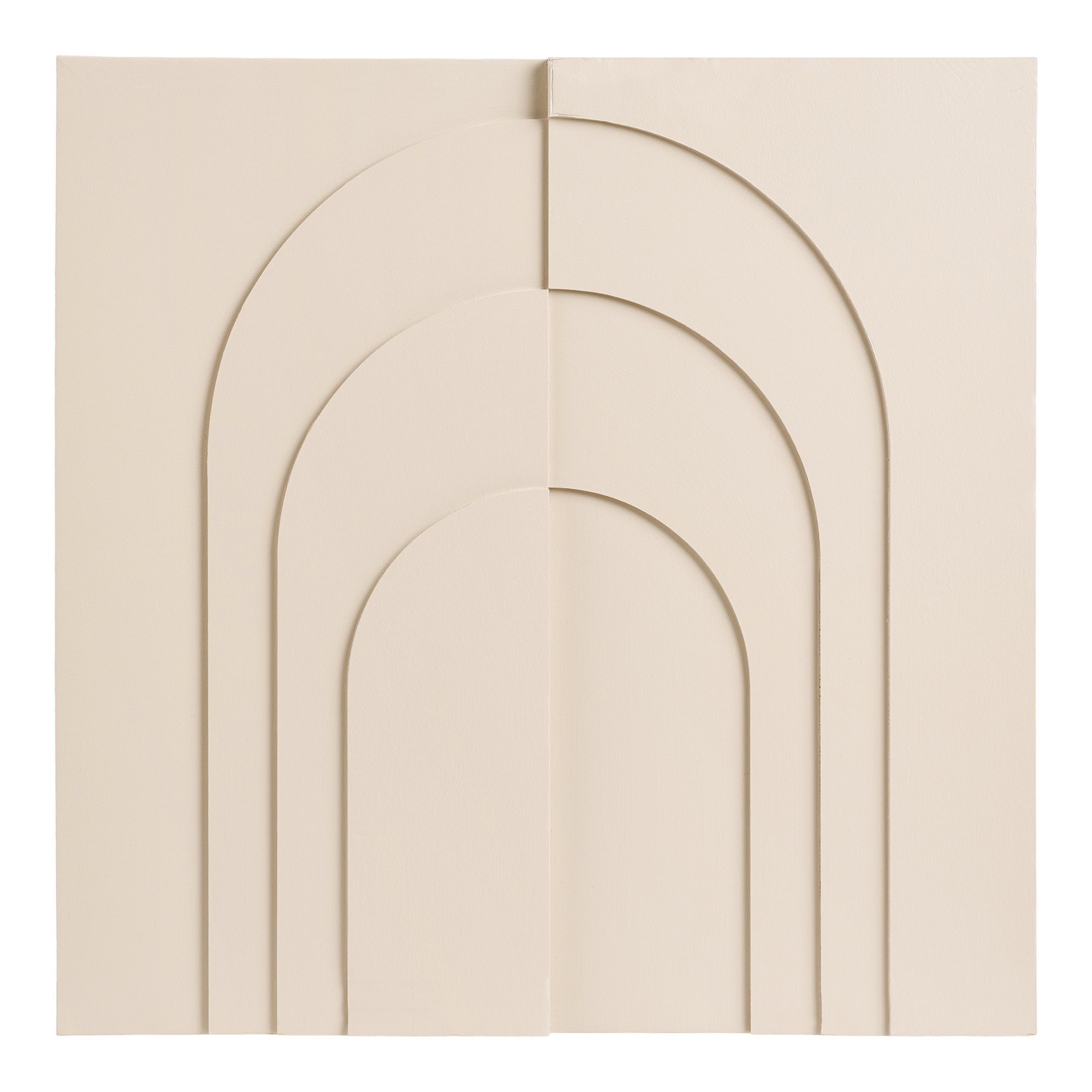 Ina Reliëf Wanddecoratie - Beige 60x60 cm