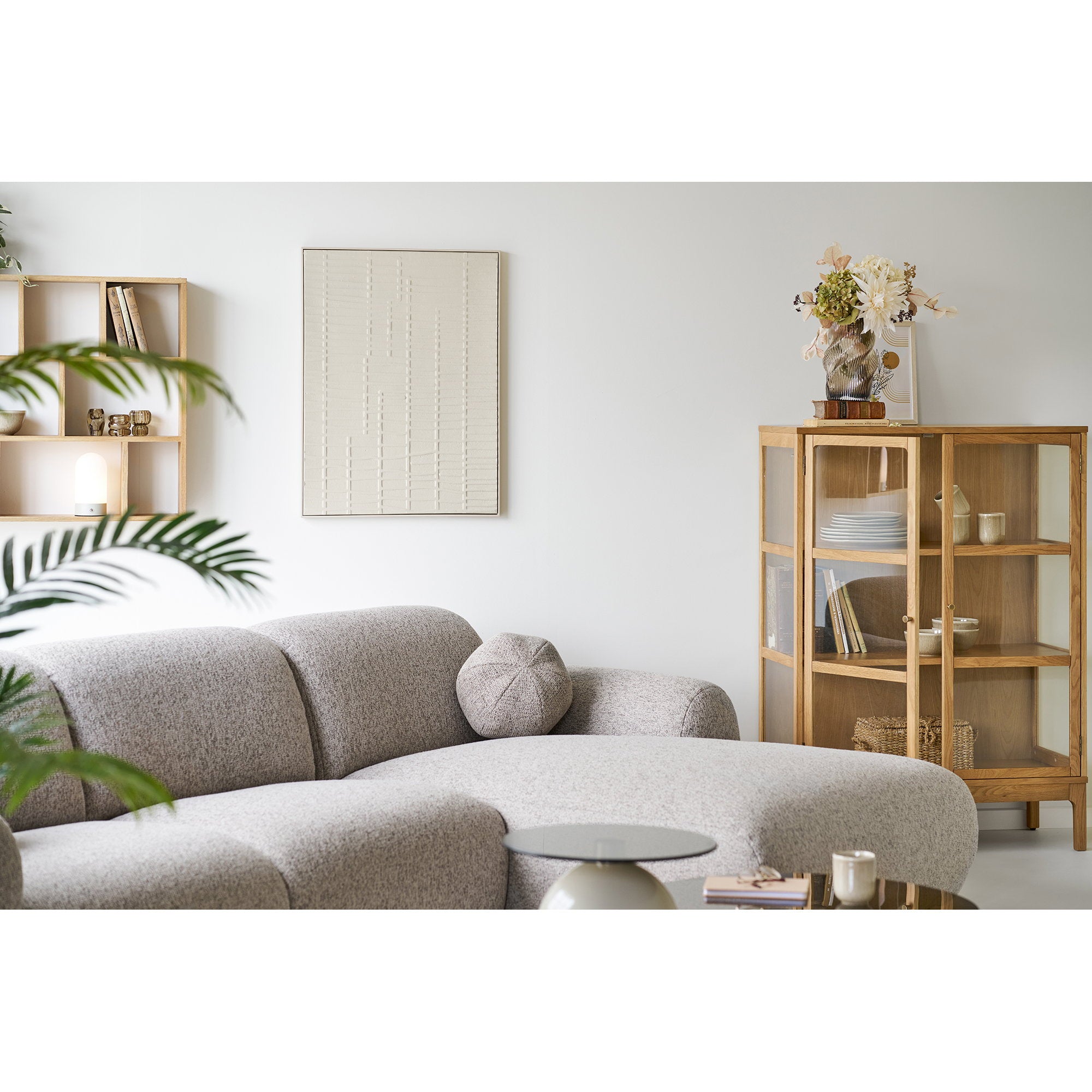 Ena Reliëf Wanddecoratie - Beige 60x80 cm