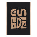 Tine Wanddecoratie - Getuft, beige/zwart 50x70 cm