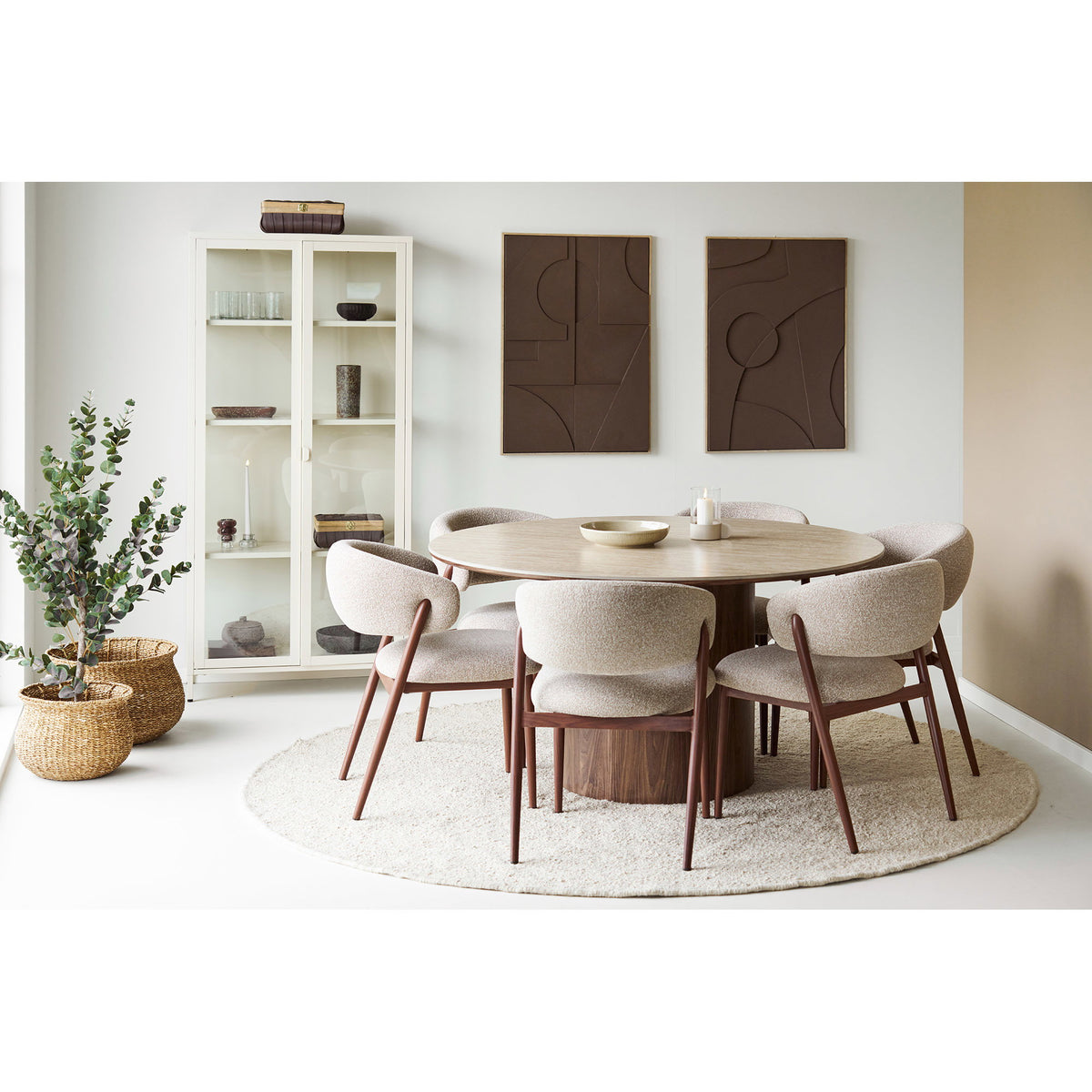 Brown relief wall decoration Isabella no. 1 - 60x90 cm
