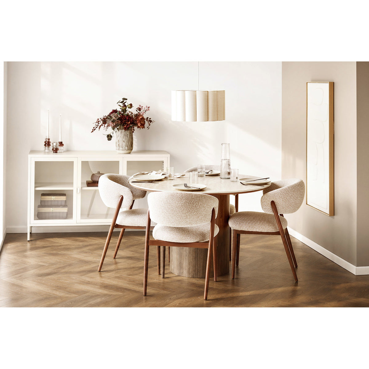 Beige relief wall decoration Victoria no. 2 - 60x120 cm