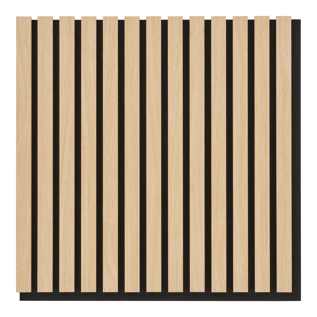Akoestisch Paneel - Akoestisch wandpaneel, houtfineer, naturel, eikenlook 520x520x22 mm (set van 2)