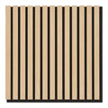 Akoestisch Paneel - Akoestisch wandpaneel, houtfineer, naturel, eikenlook 520x520x22 mm (set van 2)