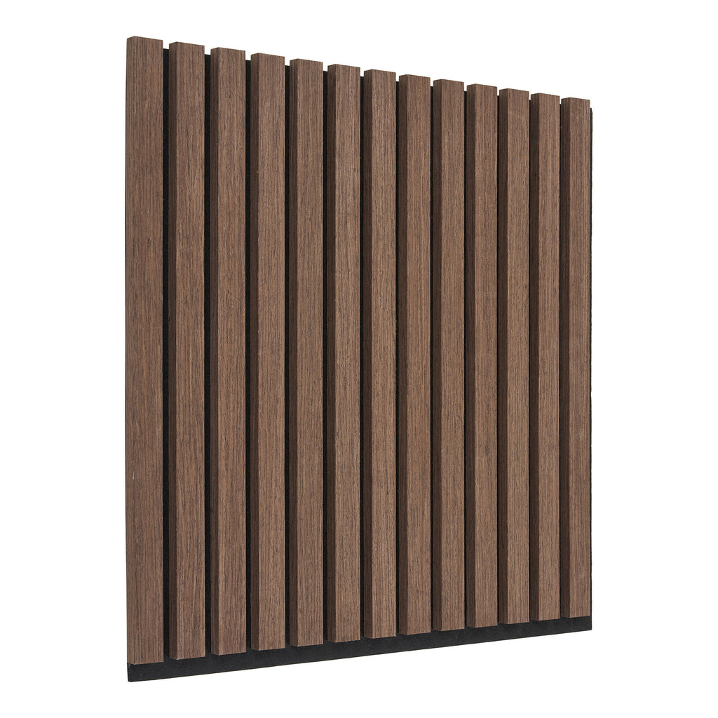Akoestisch Paneel - Akoestisch wandpaneel, houtfineer, walnoot, walnootlook 520x520x22 mm (set van 2)