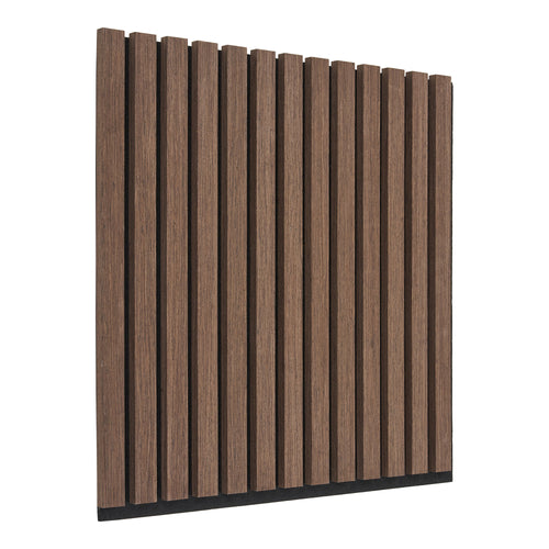 Akoestisch Paneel - Akoestisch wandpaneel, houtfineer, walnoot, walnootlook 520x520x22 mm (set van 2)