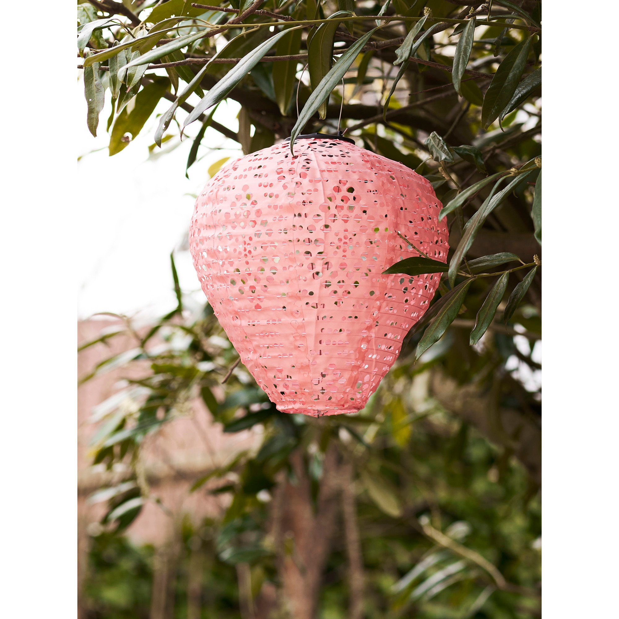 Greatham LED Lantaarn - Oplaadbaar met geïntegreerd zonnepaneel, roze