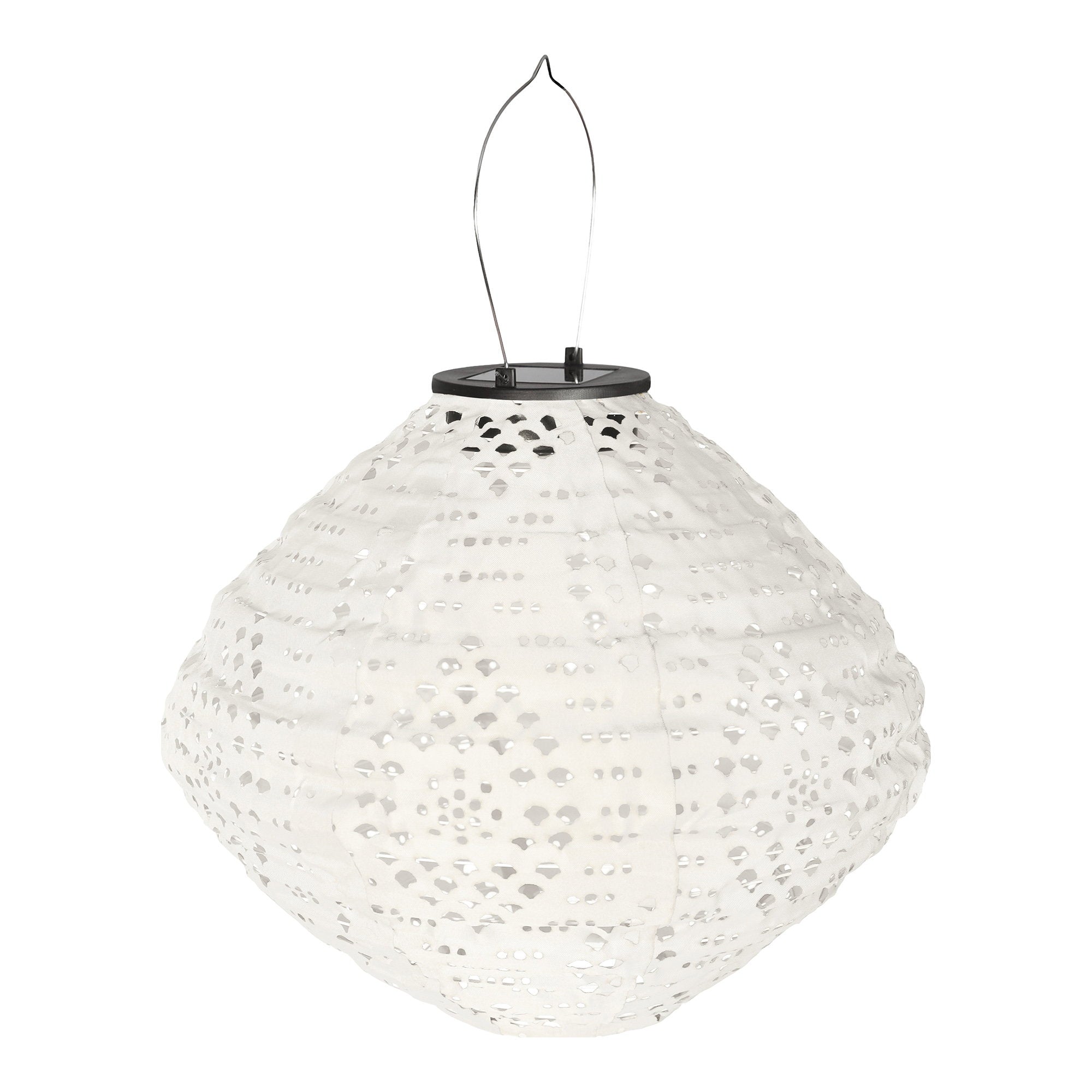 Harwood LED Lantaarn - Oplaadbaar met geïntegreerd zonnepaneel, wit
