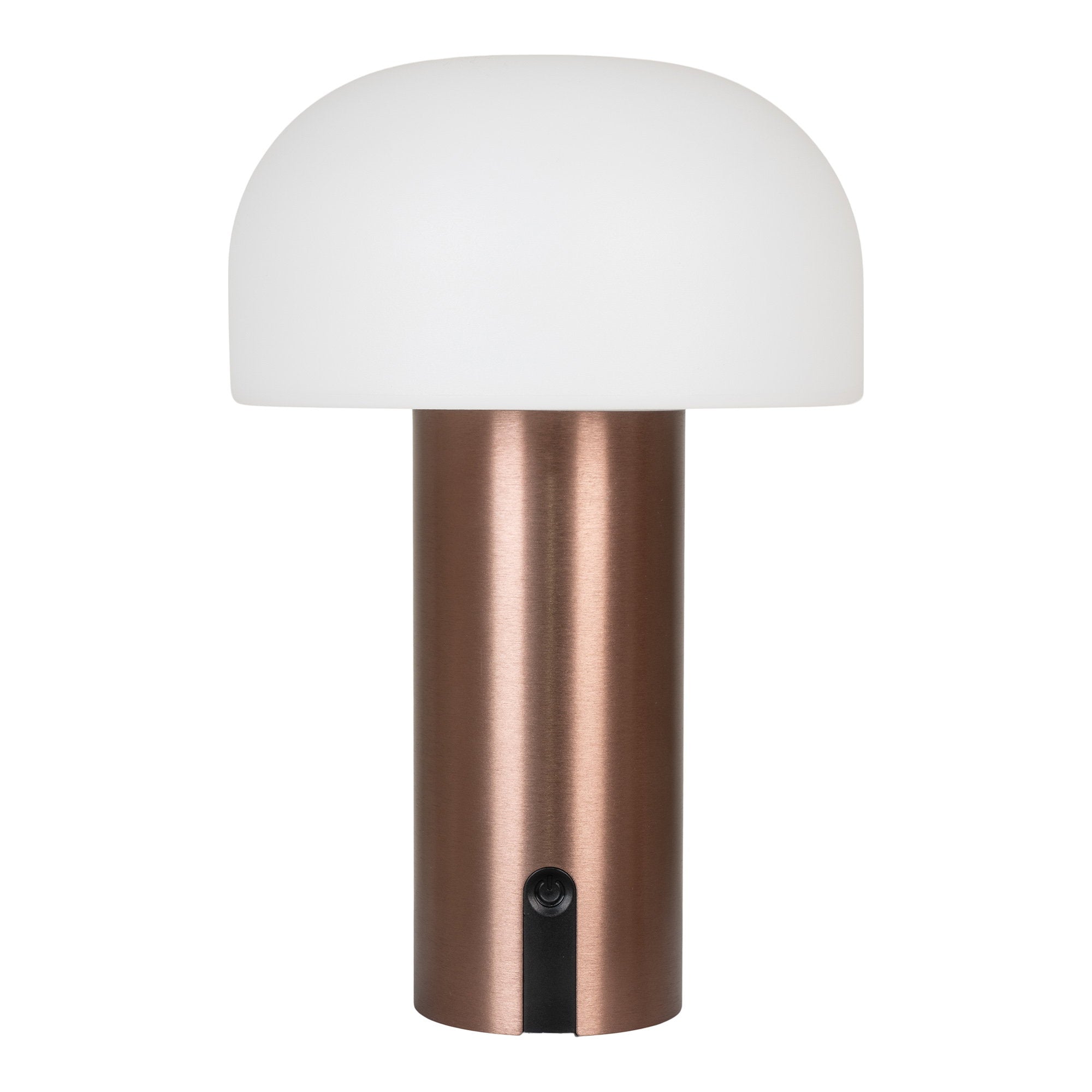 Soham LED Tafellamp - Oplaadbaar, wit/koper