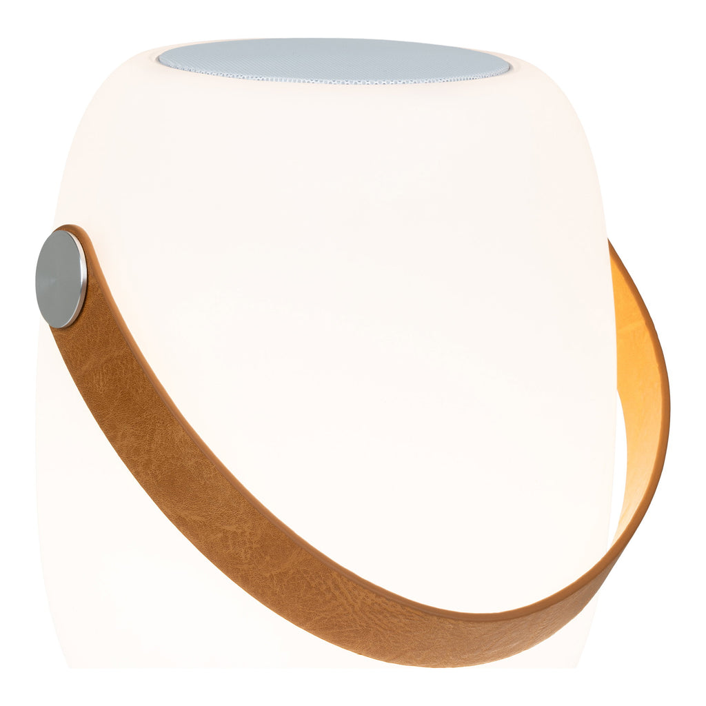 Cardiff LED Lamp - Lamp met draagriem, bluetoothspeaker, oplaadbaar, wit