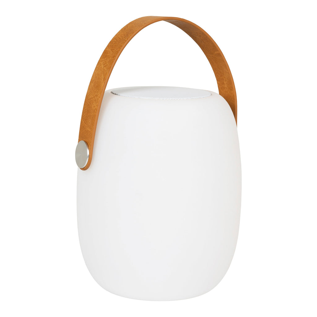 Cardiff LED Lamp - Lamp met draagriem, bluetoothspeaker, oplaadbaar, wit