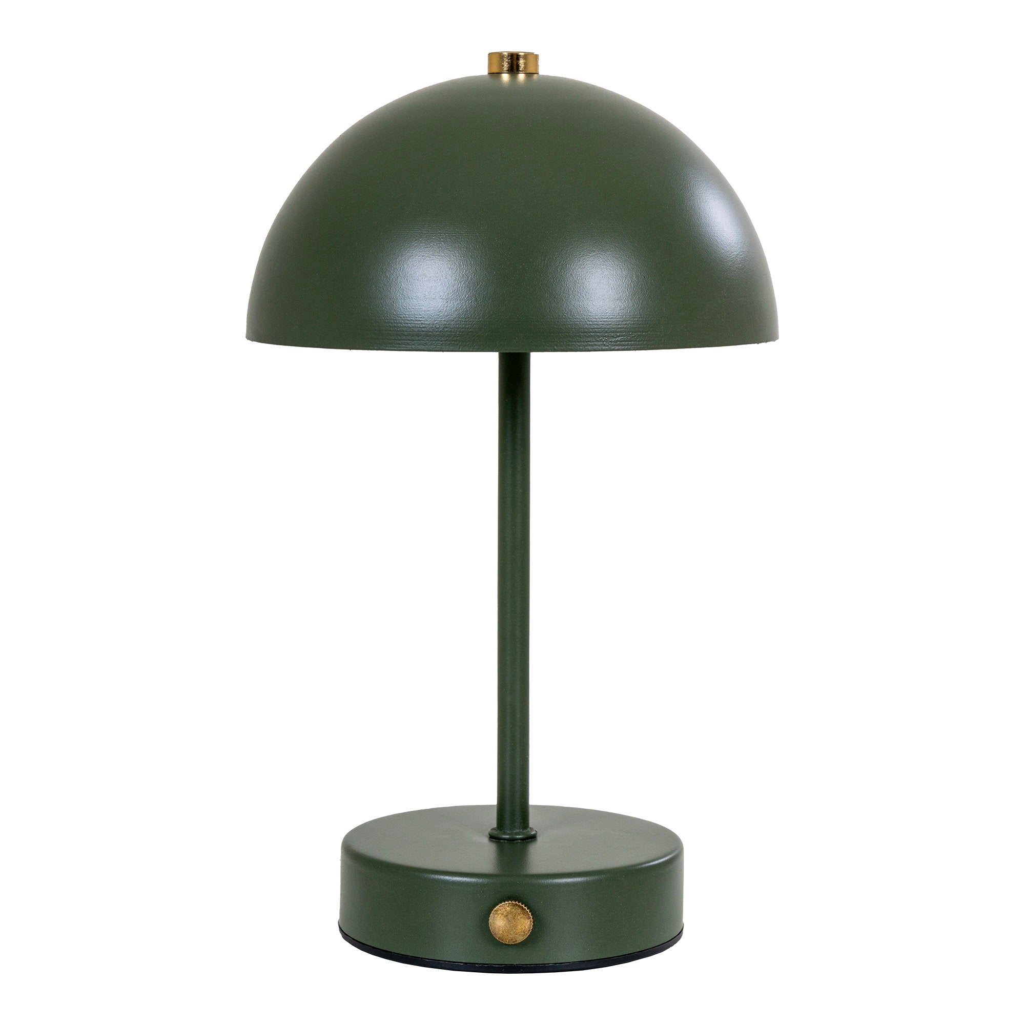 Holt Tafellamp - Oplaadbaar, metaal, groen/messing