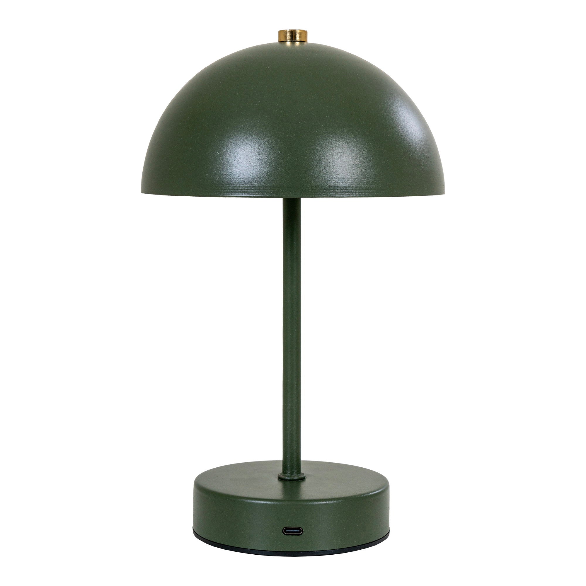 Holt Tafellamp - Oplaadbaar, metaal, groen/messing
