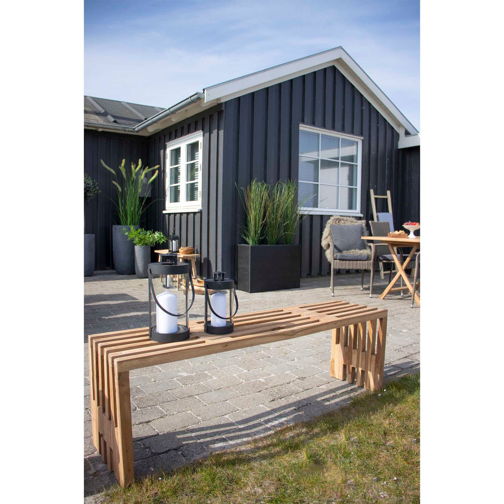 Bondi Lantaarns - Staal/glas, zwart (set van 2)
