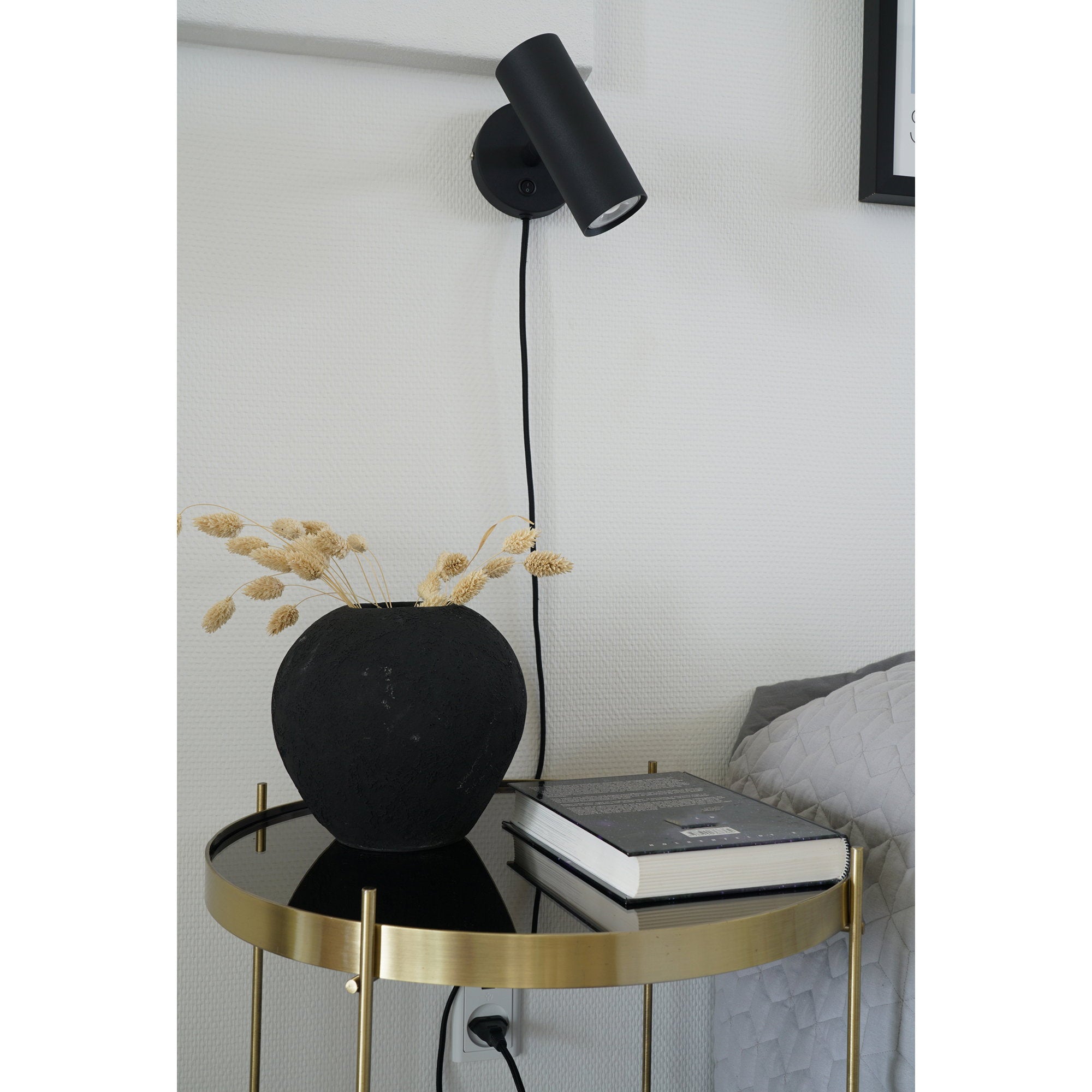 Paris Wandlamp - Metaal, zwart