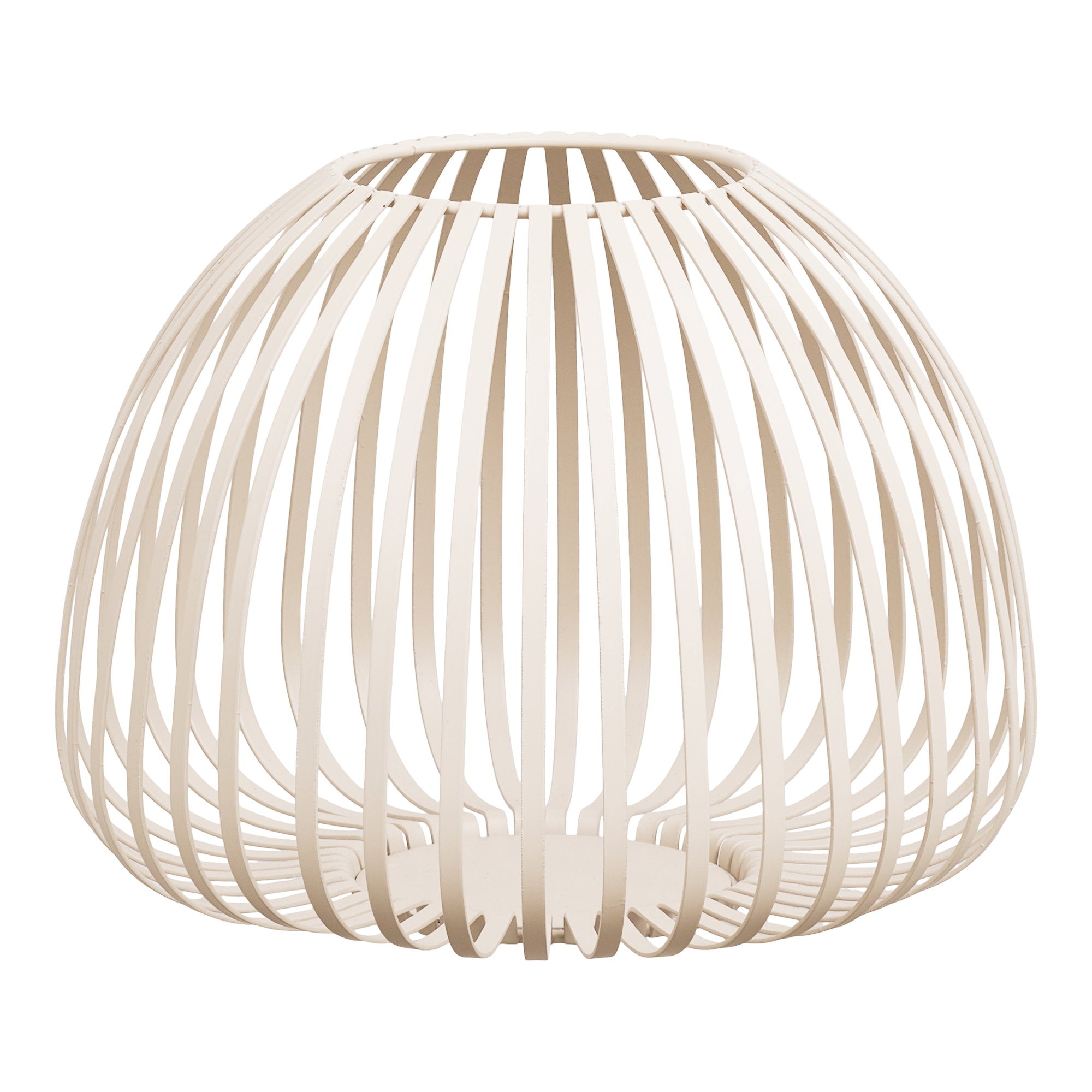 Stoense Lantaarn - Metaal, beige Ø25x19 cm