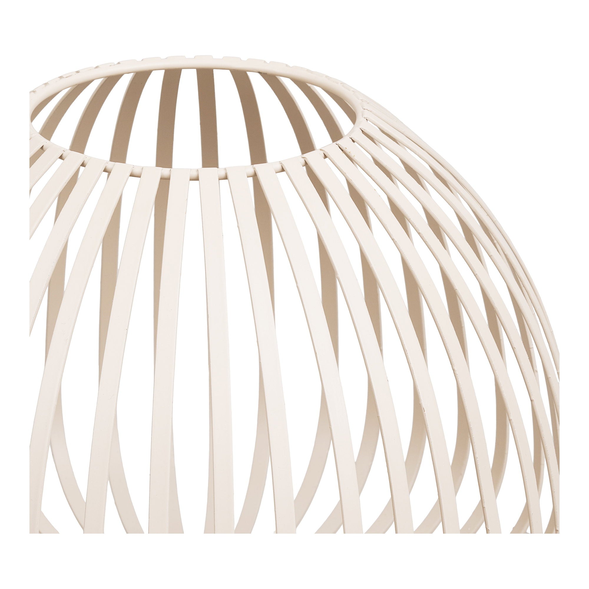 Stoense Lantaarn - Metaal, beige Ø25x19 cm