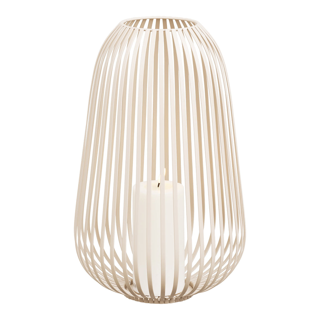 Stoense Lantaarn - Metaal, beige Ø24,5x40 cm