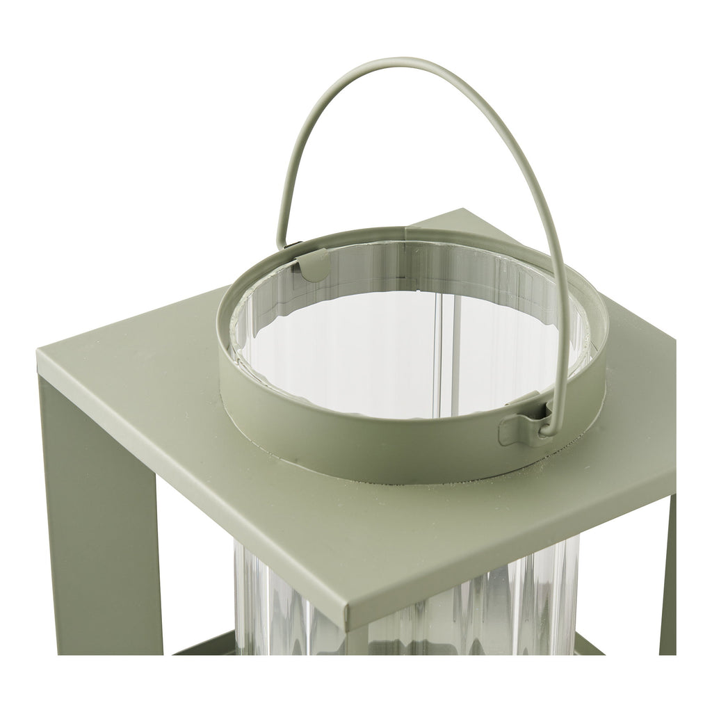 Lohals Lantaarn - Glas/metaal, groen 18x18x20,5 cm