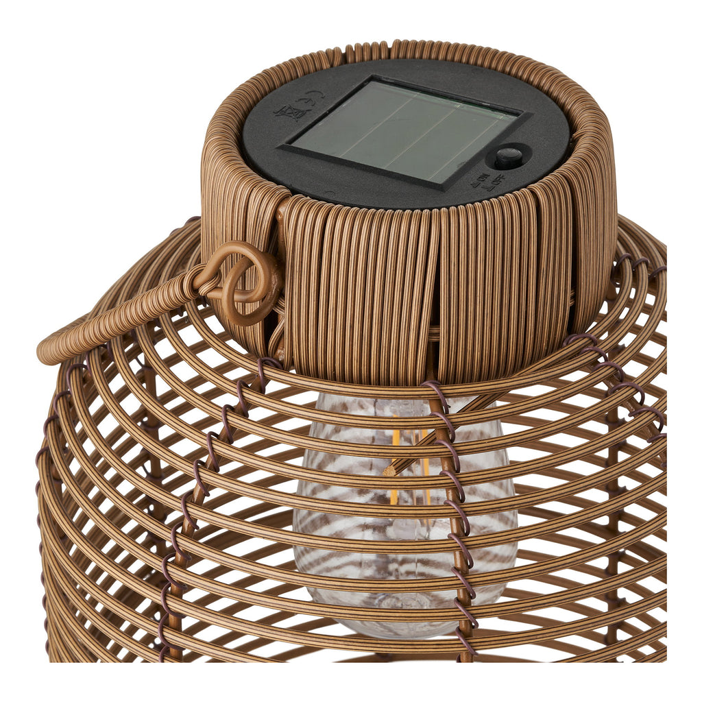 Brentford Lamp - Rechargeable lamp with integrated solar panel, brown
