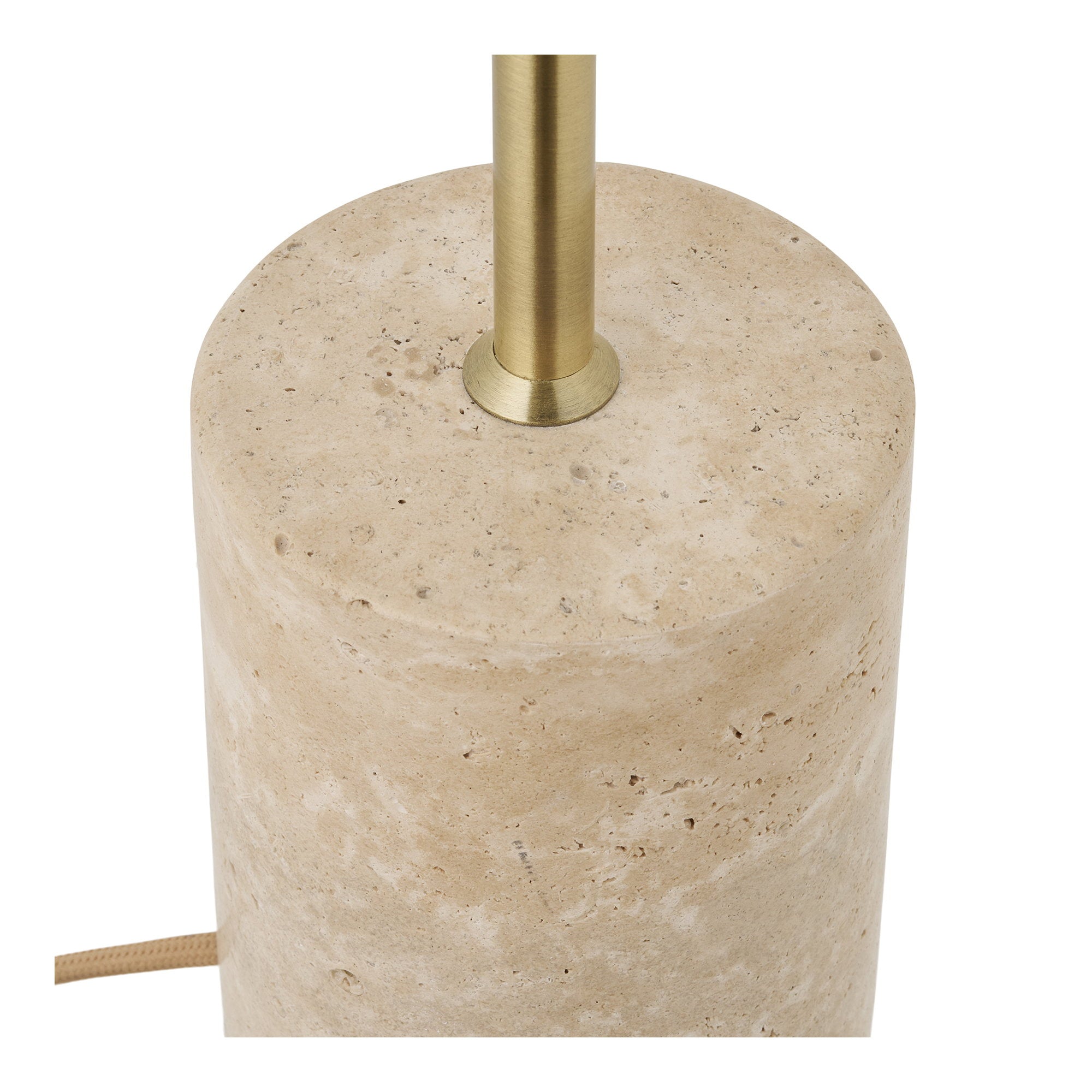 Sheffield Tafellamp - Marmer/metaal, beige